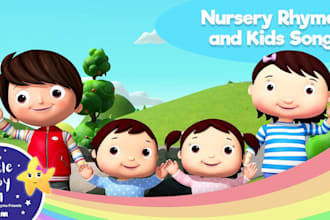 produce kids music, nursery rhymes, children song with female vocal