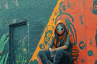 create graffiti pop art canvas designs and murals