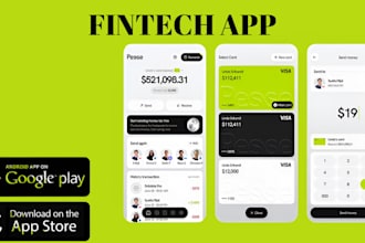 develop a mobile banking app, payment app, fintech and neobank app