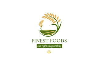 design food beverage company logo