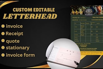 design you a professional invoice design receipts quotes calendar