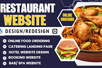 design catering website food recipe website online ordering restaurant wp bakery