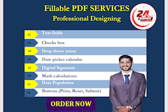 create design fillable PDF form