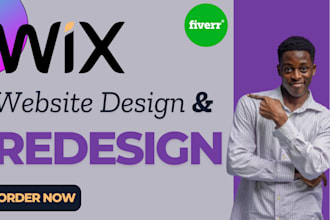 build wix website design wix ecommerce, redesign wix business website, seo, velo