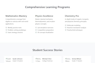 build your website using high quality pre made templates