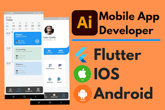 create ai based mobile app using flutter for IOS and android