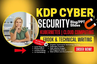 write kubernetes articles, cybersecurity ebook, and cloud computing ebook writer