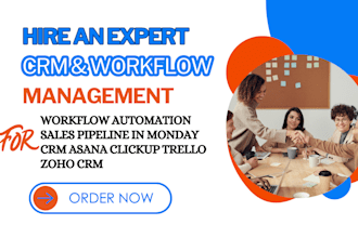do workflow automation project management on asana clickup trello monday com