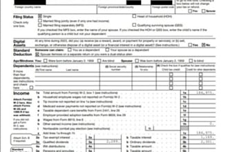 do US individual 1040 tax filing