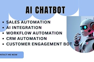 build you a chatbot, customize your CRM, or build out automations, sales ai