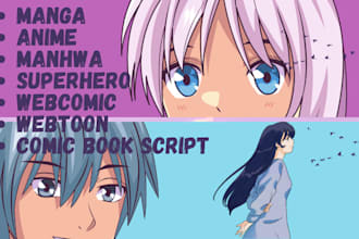 write webtoon webcomic or comic book script