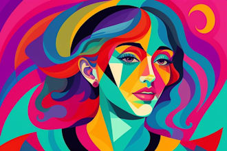 create magical abstract art, psychedelic, surrealism, cubism
