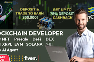 build  solana game defi presale nft dex stacking web3 dapp evm xrpl blockchain
