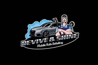 design elegant mobile auto detailing company logo