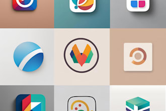 design modern simple minimalist logo icon for website or app