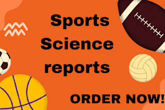 write sports science, sports management, and sports psychology reports, articles