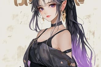 draw anime art characters, oc art, vtuber art, manga art