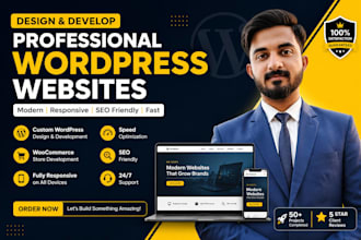 design and develop a professional wordpress website