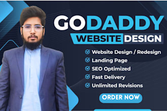 design and redesign godaddy website with godaddy builder