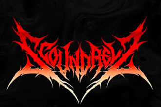 create an extreme metal band logo