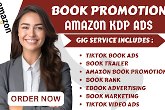 do book promotion ebook marketing amazon kdp ads tik tok influencer booktok