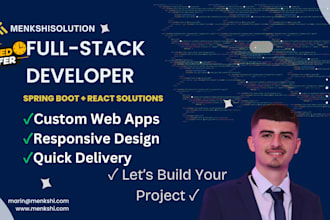 build fullstack web apps with java spring boot and react