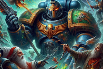 draw a favorite space marine 40k warhammer art