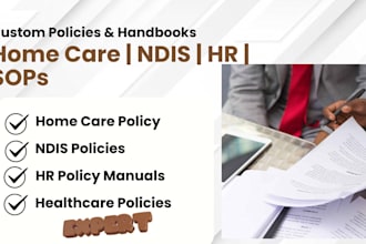 write home care policies, employee handbooks, healthcare ndis, HR policy manual