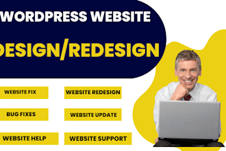 fix wordpress issues, website maintenance, bug fixes, support, and updates