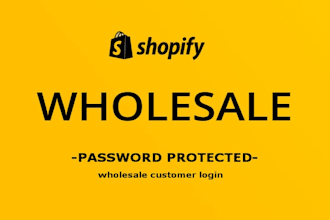 setup shopify wholesale without plus or apps