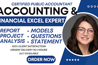 do accounting, finance assignment, financial statement analysis and excel report