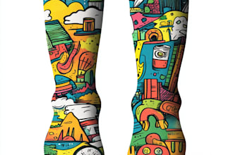 make a custom and unique socks design