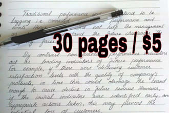 do handwritten assignments notes  letters etc