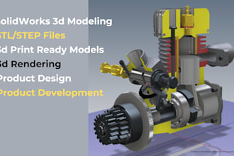 do solidworks 3d modeling mechanical parts and assembly modeling stl files