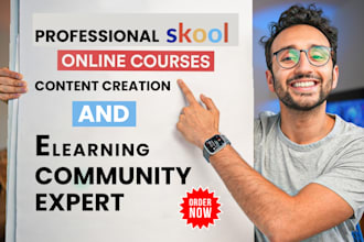 setup skool credit repair course build ebook online course membership creation
