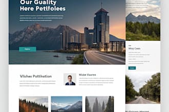create a responsive professional portfolio with react, vue or angular