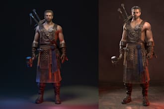 do 3d toy model 3d character design for printing or animation or manufacturing