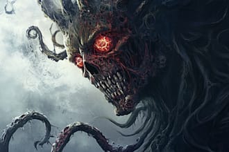 make a scary horror creature and fantasy horror