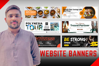 design professional website banners, sliders, ads and header