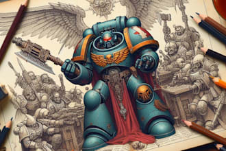 illustrate your warhammer 40k miniatures