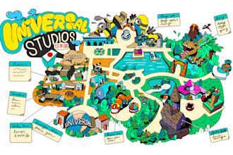 create a stunning theme park map or for your event