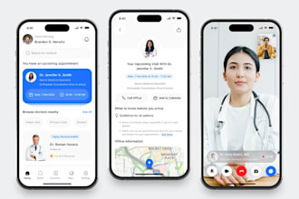 build ai doctor app, healthcare app, hospital app, pharmacy app hipaa compliance