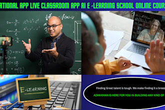 develop educational app live classroom app e learning online courses app