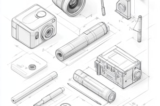 create your 3d product illustration design drawing or