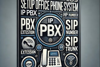 setup office phone system ipbx pbx extension or did number sip trunk