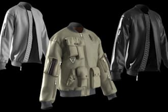create realistic 3d clothing mesh for second life with textures