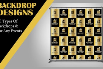 custom backdrop design for parties and events