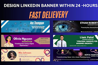 design a professional linkedin banner facebook youtube cover