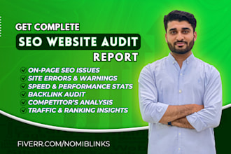 do an complete website SEO audit to fix technical issues