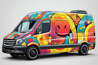 do professional van wrap design, vehicle wrap, car wrap